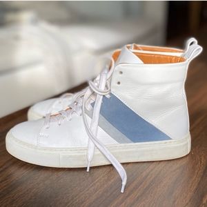 Women's Anthropologie Frye Leather High Top Retro Sneakers